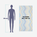 Toalla playera reversible de microfibra - E'MHIDAS - Imagen 3