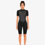 Wetsuit de mujer corto HydroFlow con Sharkskin 3/2mm - E'MHIDAS